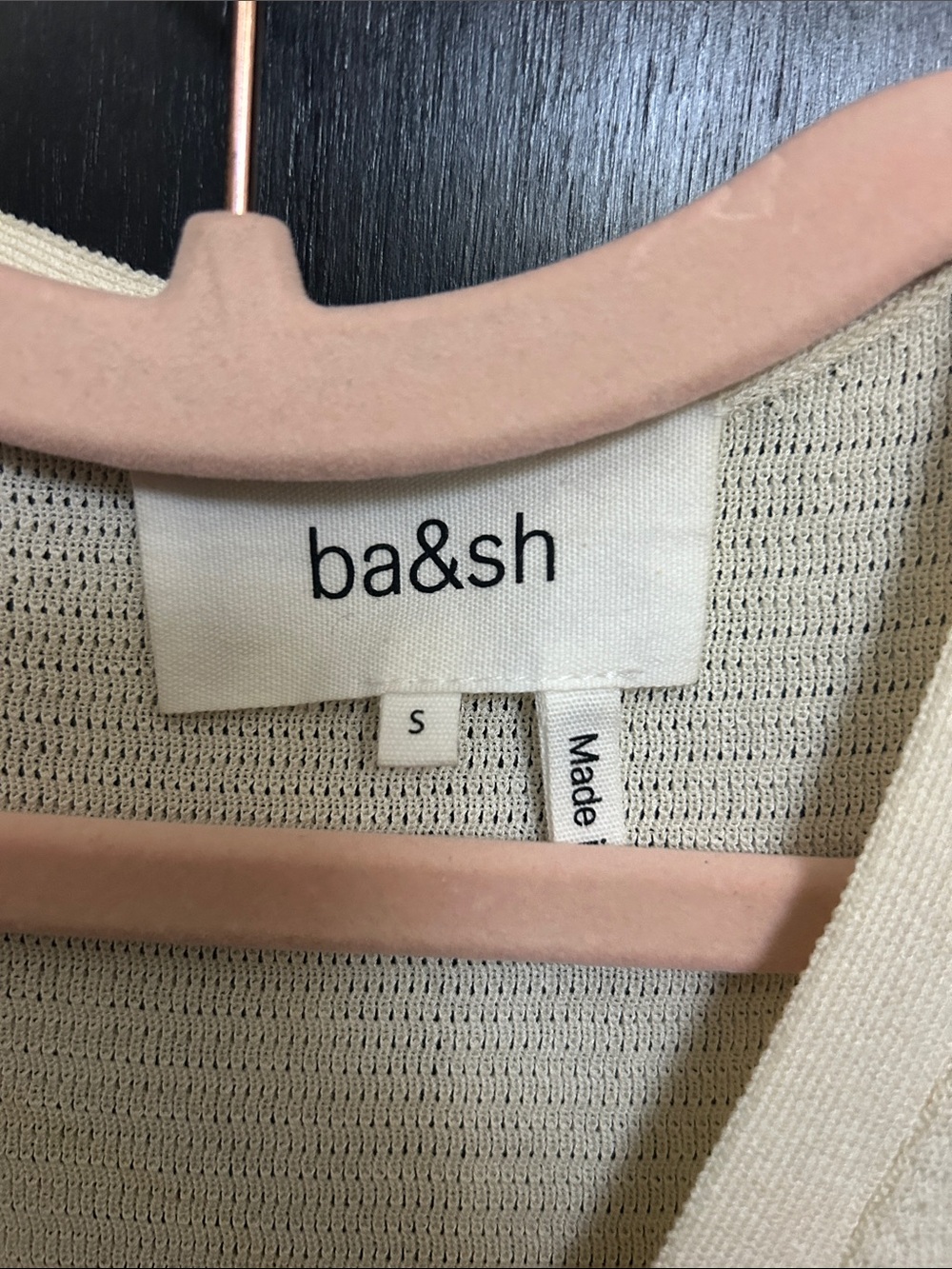 ba&sh Cream Button-Front Maxi Dree - Picture 4 of 4